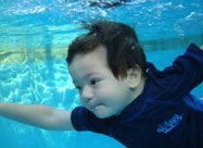 Baby Swimming Underwater